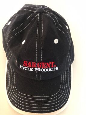 Sargent Cyle Products Baseball Hat/Cap Black Adjustable